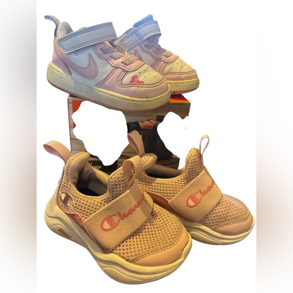 nike/ champion Other - Champion Pink and Nike pink Sneakers with Cushioned Sole and Breathable lot x 2